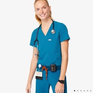 FIGS Alps Blue Catarina Top & Zamora Pants XS